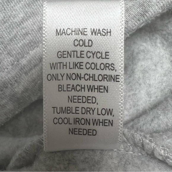 PacSun Winter Cinch Me Jacket XS Gray Soft Fleece Lined Full Zip Sweatshirt - Picture 14 of 15